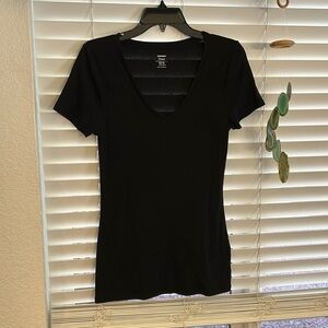 Old Navy Fitted Black Short Sleeve T-Shirt M tall
